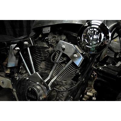 部品屋K&W ダミープッシュロッドカバーキット ビラーゴ250(XV250) YAMAHA ヤマハ プッシュロッドカバー エンジンパーツ エンジン | ブランド登録なし | 02