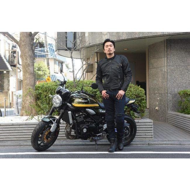 ラフアンドロードライディングZIPメッシュジャケットブラックバイク