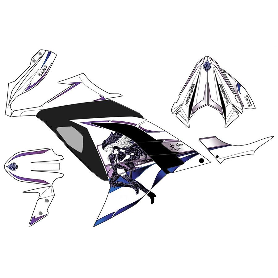 plot（プロト） デカールキット ヴァルキリー カラー：ブルー Ninja250