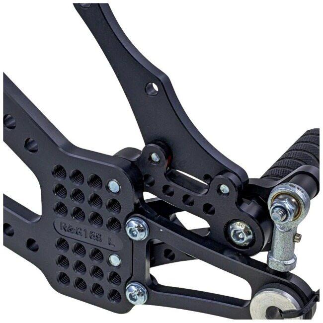 R&G アールアンドジー バックステップ (調整式)【Adjustable Rearsets】■ YZF-R6 YAMAHA ヤマハ ステップ 足回り | R＆G | 06