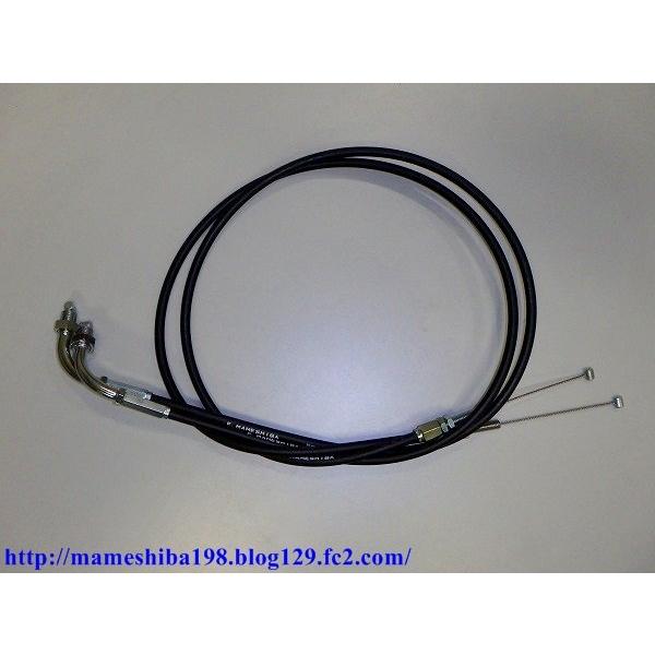ファクトリーまめしば ULFスロットルワイヤー(ウルトラローフリクションスロットルワイヤー) 長さ：900mm  KAWASAKI カワサキ ハンドル周辺パーツ ハンドル | ファクトリーまめしば | 01