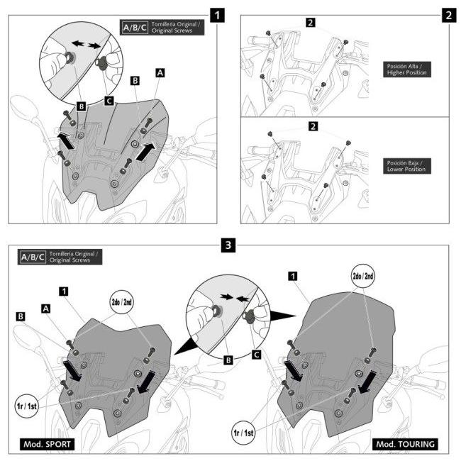 送料込　美品　プーチロングスクリーン BMW R1200RT r1250rt 2025年最新】Yahoo!オークション -bmw r1200rt スクリーン(BMW用