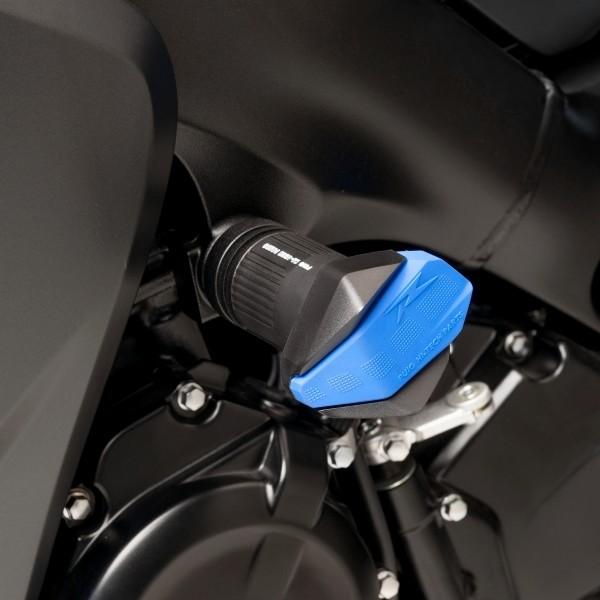Puig プーチ クラッシュパッド R12タイプ カラー：ホワイト GSX-S1000F SUZUKI スズキ エンジンスライダー・フレームスライダー フレーム | Puig