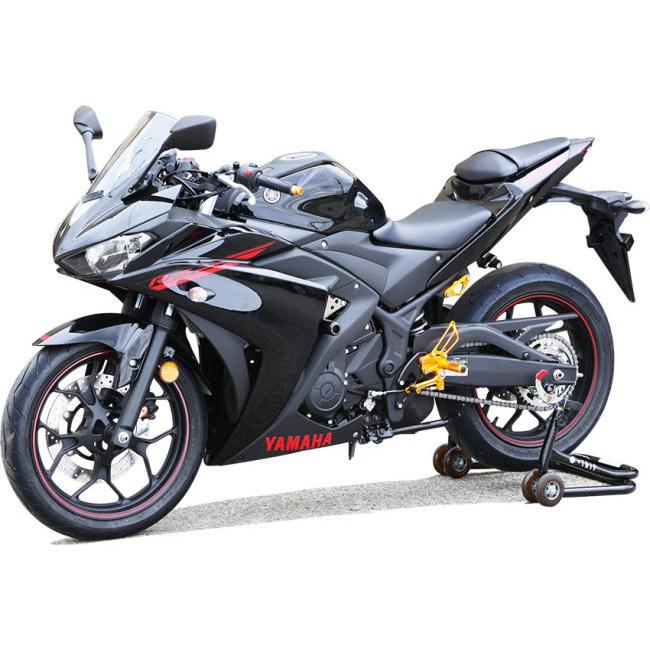 babyface - BABYFACE もの言う花人間の顔 レースステップキット 色合い：黒いこと YZF-R25 YZF-R3 YAMAHA ヤマハ うしろ側踏み板 踏み板 足回転運動