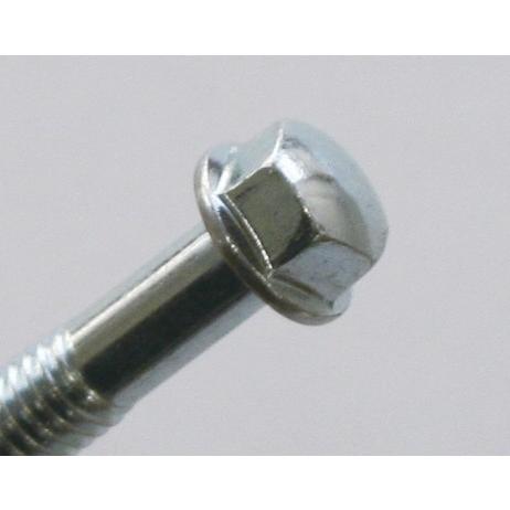 CF POSH CFポッシュ M6 フランジ六角ボルト(ホンダ純正タイプ) ユニクロメッキ 徳用パック 長さ：80mm（形状：ネジ部分20mm、入数：5） 汎用ボルト・ネジ | POSH | 01