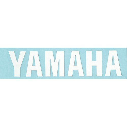 Y’S GEAR(YAMAHA) ワイズギア YAMAHAエンブレムセット サイズ：L (幅140mm×高さ32mm) / カラー：ホワイト ステッカー・デカール 外装 | ワイズギア