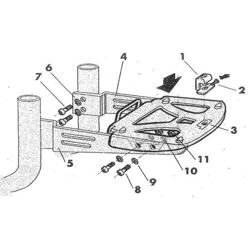 SHAD シャッド シーシーバーキット専用 フィッティングキット YAMAHA ヤマハ HONDA ホンダ SUZUKI スズキ HYOSUNG ヒョースン DAELIM デイリン | SHAD | 01