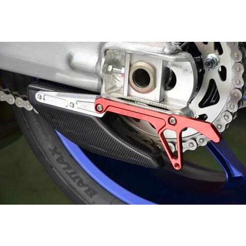 AGRAS アグラス リアスプロケットガード カーボン リアスタンドフックセット カラー：ゴールド YZF-R1 YZF-R1M YAMAHA ヤマハ チェーンガード フレーム