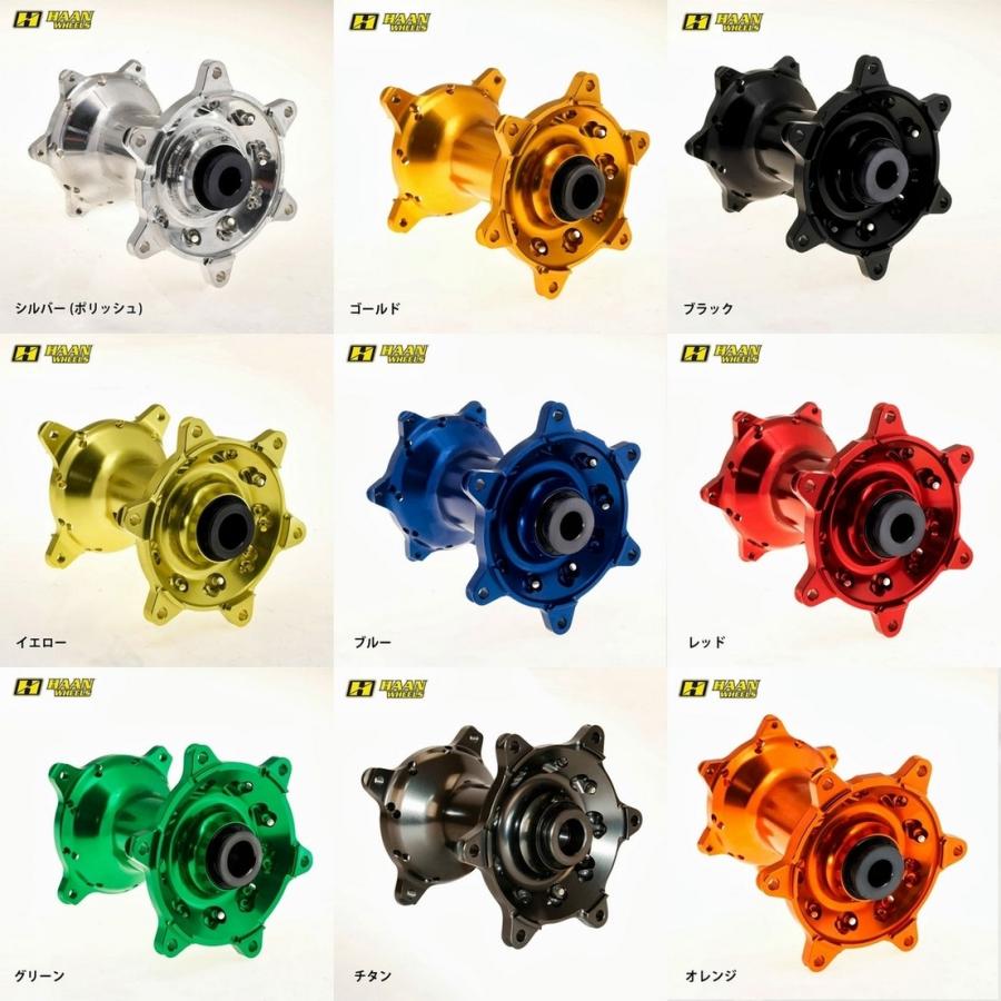 A7人気シール帳 HAAN WHEELS HAAN WHEELS:ハーンホイール フロント・リアモタードコンプリートホイール F3.50-R4.25／17インチ カラー：レッド / カラー：ブラック 【2304535086】(83893円)