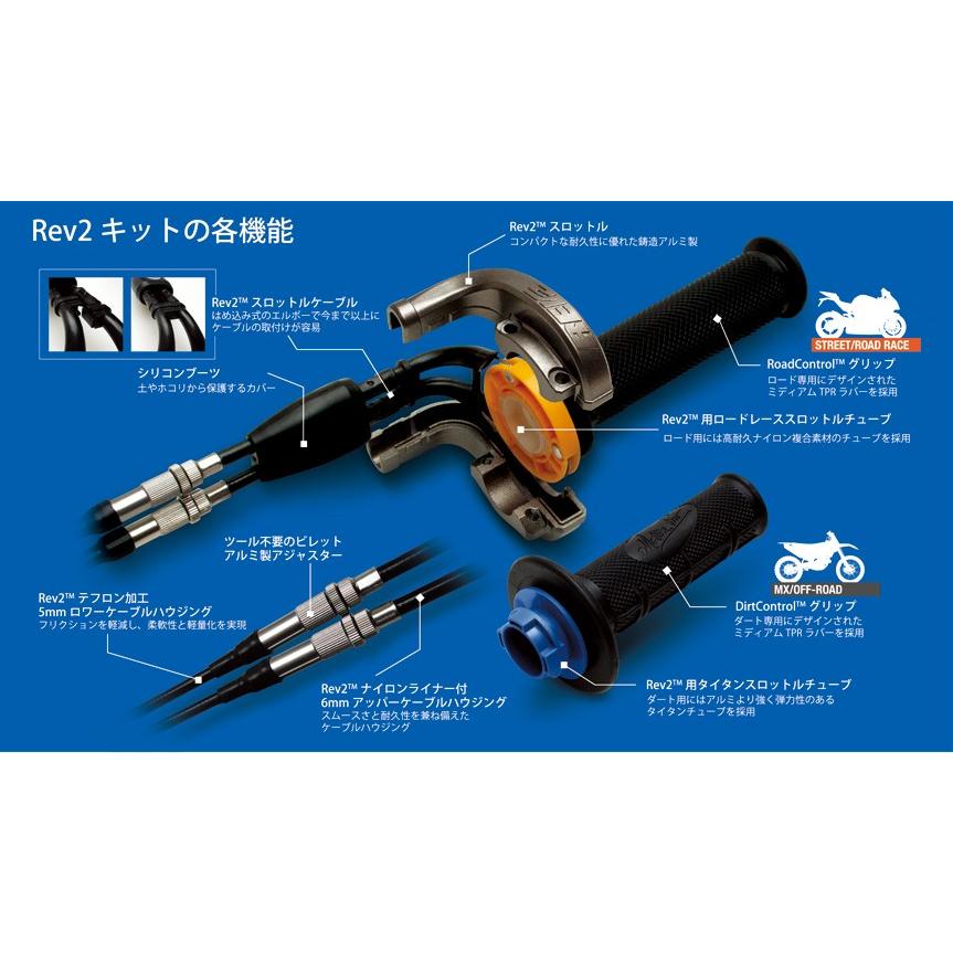 MotionPro モーションプロ REV2リボルバースロットルキット NINJA ZX-10R KAWASAKI カワサキ ハイスロットルキット・スロットルキット ハンドル周辺パーツ | ブランド登録なし | 03