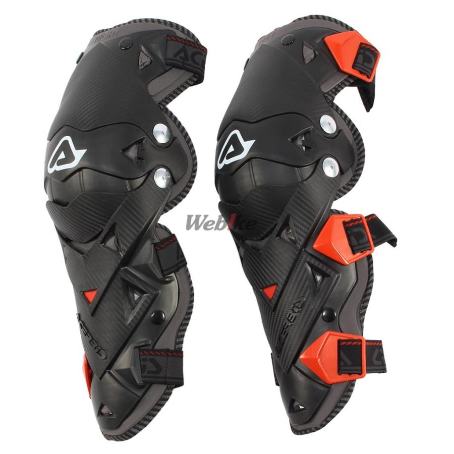 Protection Moto Cross - Genouillères Acerbis Impact Evo 3.0 Noir/Rouge