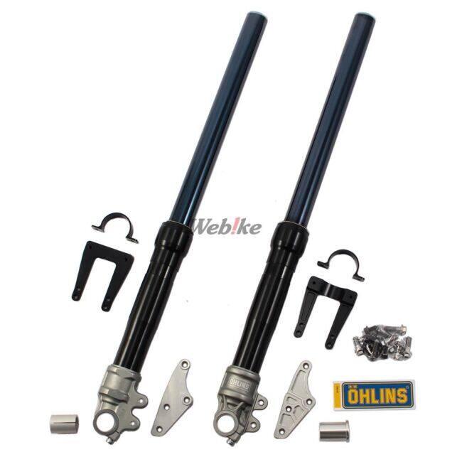 ゼファー1100用サスペンションフォーク 黒/金 OHLINS（オーリンズ） 正立フロントフォーク RWU カラー：ブラック