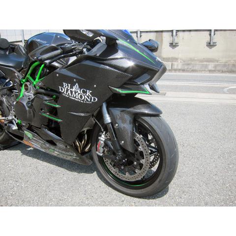 A-TECH エーテック フロントフェンダーSPL 素材：ドライカーボンケブラー(DCK) ニンジャ H2 H2R KAWASAKI カワサキ フロントフェンダー フェンダー関連 外装
