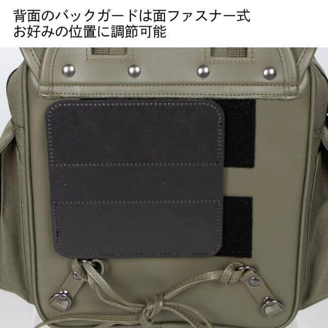 DEGNER（デグナー） ナイロンサドルバッグ カラー：カーキ サイド