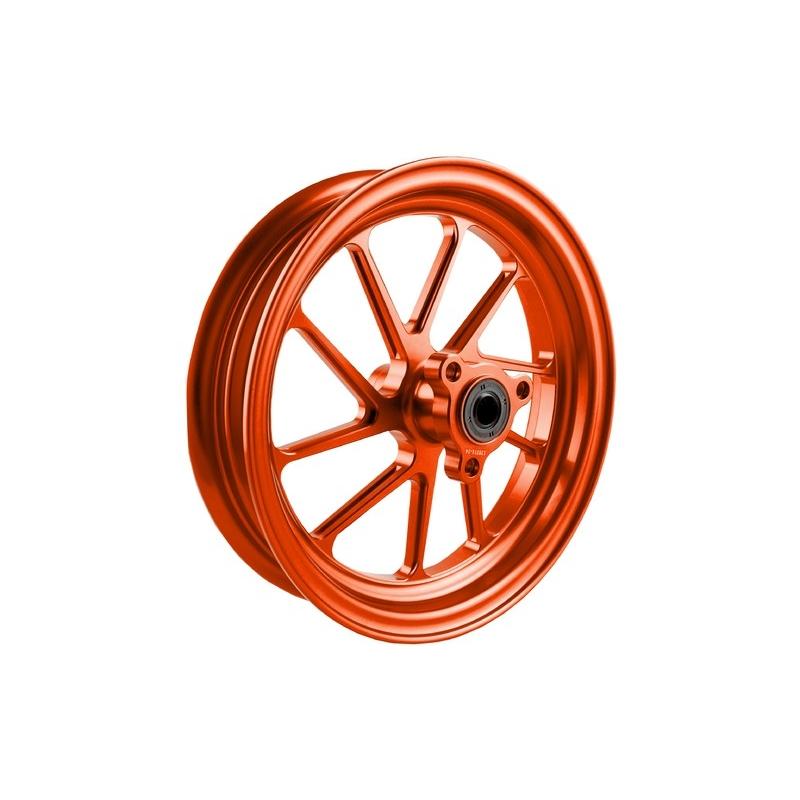 NCY エヌシーワイ アルミ合金ホイール フロント用 2.15Jサイズ COLOR:RED M10 RS Z 100 JOG CUXI BASIC 50 PRO TYPE II 90 KAWASAKI カワサキ YAMAHA ヤマハ | ブランド登録なし | 02
