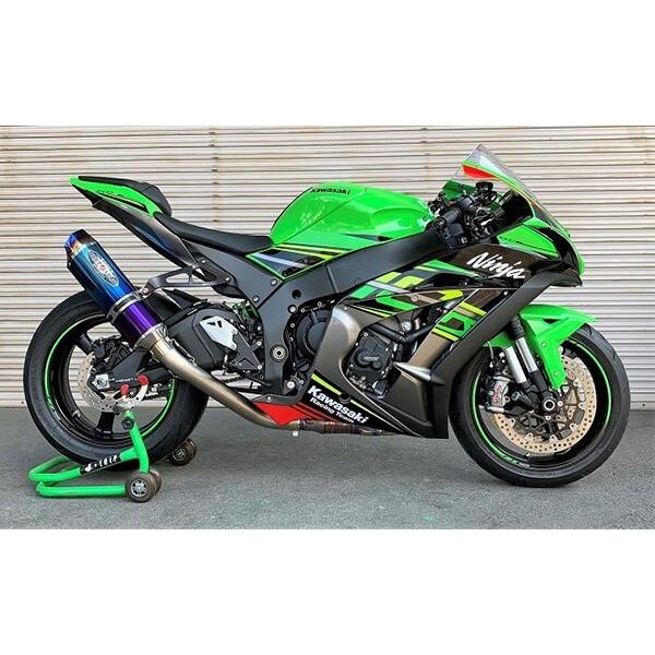 BEET ビート NASSERT(ナサート) R Evolution TypeII スリップオンマフラー サイレンサータイプ：ブルーチタン ZX-10RR ZX-10R KAWASAKI カワサキ マフラー