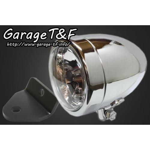 Garage T\u0026F ガレージ 4インチスリムライト(ロング)＆ライトステー(タイプH)キット マグナフィフティー HONDA ホンダ ヘッドライト 灯火類 電装系