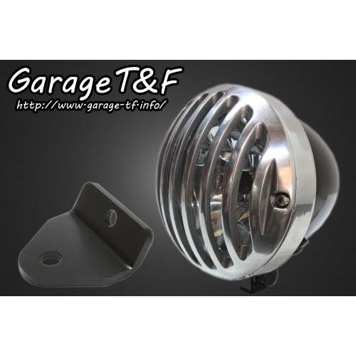 Garage T＆F - Garage T\u0026F 車宿り 4.5インチバードゲージヘッドライト＆ライトステー(印字機H)一揃いの道具 マグナフィフティー HONDA ホンダ 前照灯 点火装置類 電装系