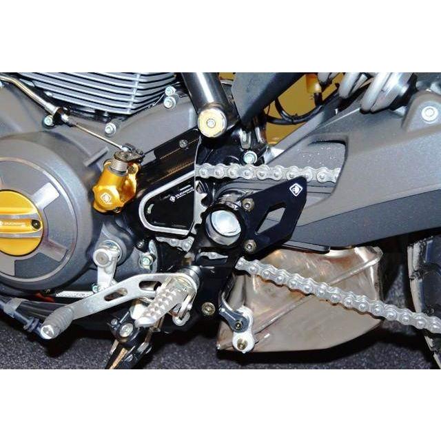 DUCABIKE (DBK) ドゥカバイク (ディービーケー) サイレンサーステー＆ヒールプレートセット カラー：レッド DUCATI ドゥカティ ステップ 足回りの画像