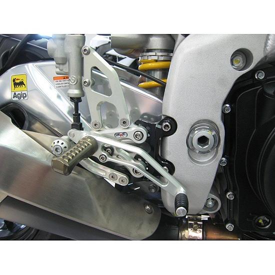 Robby Moto Engineering ロビーモトエンジニアリング バックステップ EVO [エボ] モデル カラー：ブラック RSV4R ファクトリー APRILIA アプリリア ステップ