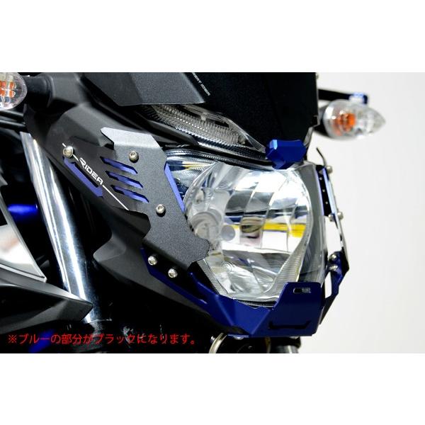 RIDEA リデア アルミヘッドライトカバー＆アルミショートスクリーンセット カラー：ブラック MT-03 (2015-) MT-25 MT03 YAMAHA ヤマハ スクリーン 外装 | RIDEA
