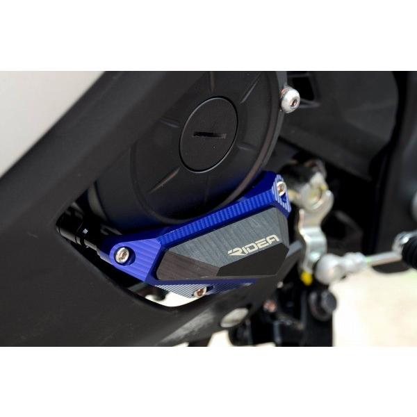RIDEA リデア エンジンプロテクター 左側 カラー：レッド YZF-R25 YZF-R3 YAMAHA ヤマハ その他エンジンカバー エンジンパーツ エンジン | RIDEA | 01