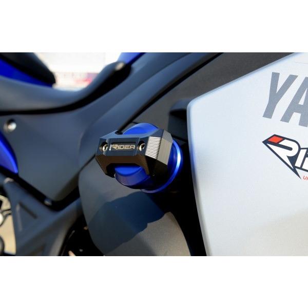 RIDEA - リデア ひな型スライダー 色合い：青味 YZF-R25 YZF-R3 YAMAHA ヤマハ エンジンスライダー・フレームスライダー ひな型