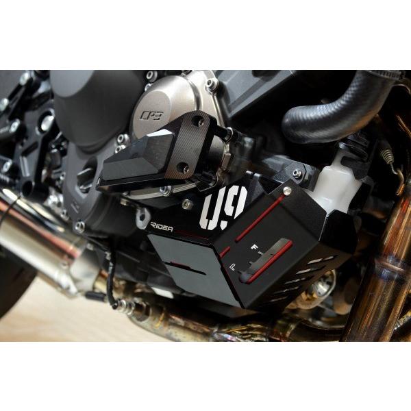 RIDEA リデア ラジエターリザーブタンクカバー カラー：レッド MT-09 トレーサー XSR900 YAMAHA ヤマハ ラジエーター 冷却関連 エンジン_2