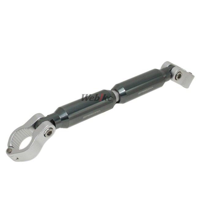 SPEEDRA スピードラ アジャスタブルハンドルブレース 225mm-330mm クランプカラー：シルバー／センターバー：チタン ハンドルブレース ハンドル | SPEEDRA | 10