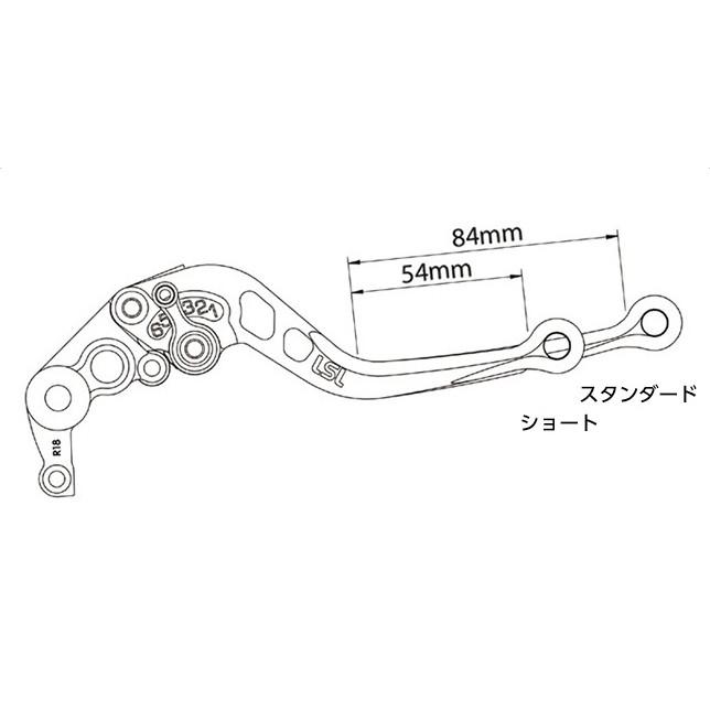 LSL LSL:エルエスエル アジャスタブルクラッチレバー レバーカラー：アンスラサイト / アジャスターカラー：アンスラサイト / レバータイプ：スタンダード｜webike｜03