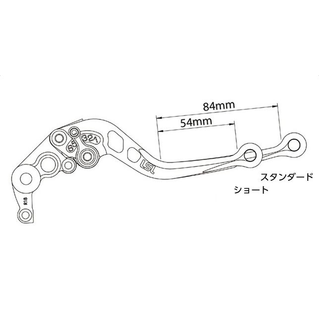 LSL LSL:エルエスエル アジャスタブルブレーキレバー レバーカラー：アンスラサイト / アジャスターカラー：アンスラサイト / レバータイプ：ショート｜webike｜03