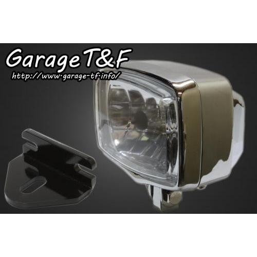 Garage T\u0026F ガレージ スクエアライト＆ライトステー(タイプE)キット W650 KAWASAKI カワサキ ヘッドライト 灯火類 電装系