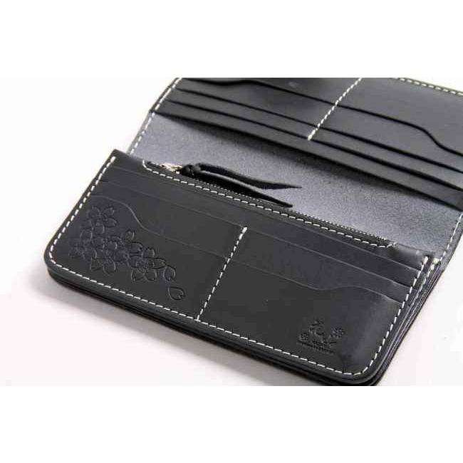 DEGNER（デグナー） 花山 レザーウォレット カラー：ブラック 財布