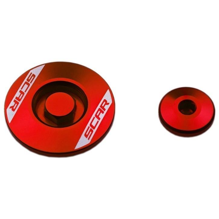 SCAR SCAR:スカー Engine Plug Red Suzuki RM-Z 250 RM-Z 450 RMX 450｜webike