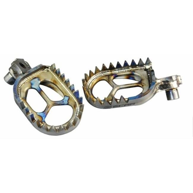 SCAR SCAR:スカー Titanium Gripper Footpegs Husqvarna TC／TE／FC／FE 125 et +｜webike｜02