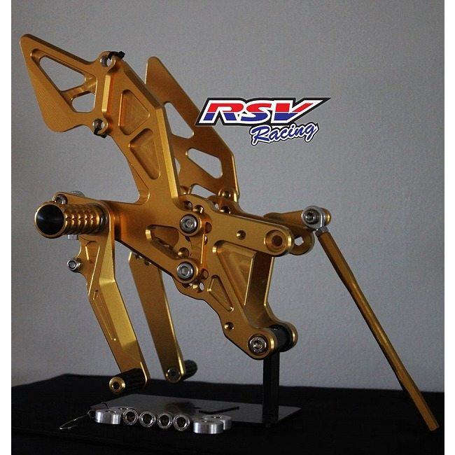 RSV racing アールエスブイレーシング Rearset adjustable YZF-R1 09-12 カラー：Silver YAMAHA ヤマハ バックステップ ステップ 足回り | ブランド登録なし