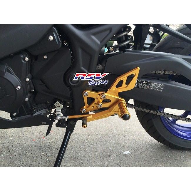 RSV racing RSV racing:アールエスブイレーシング バックステップ 可変タイプ R3/R25用 カラー：red R25 R3 ...