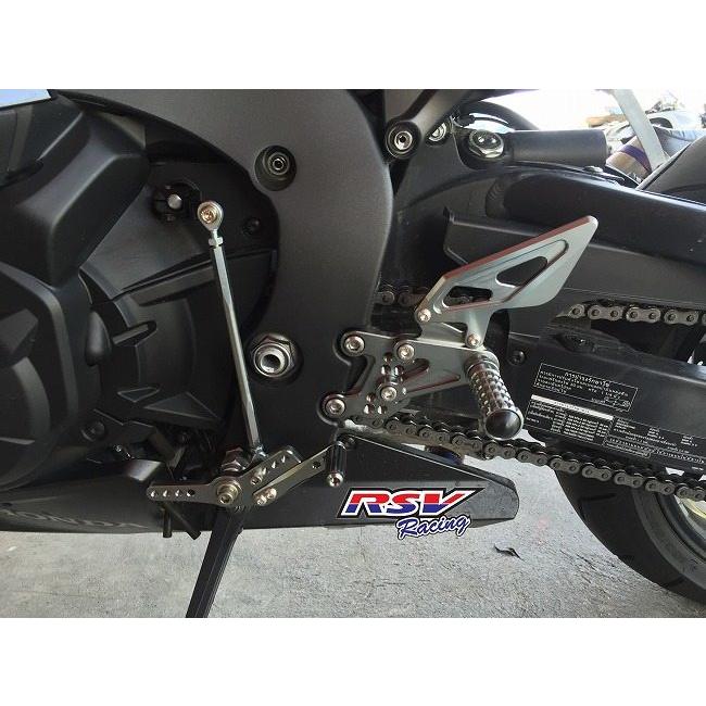RSV racing RSV racing:アールエスブイレーシング バックステップ 可変タイプ CBR1000RR 12-14用 カラー：titanium CBR1000 2012-2014