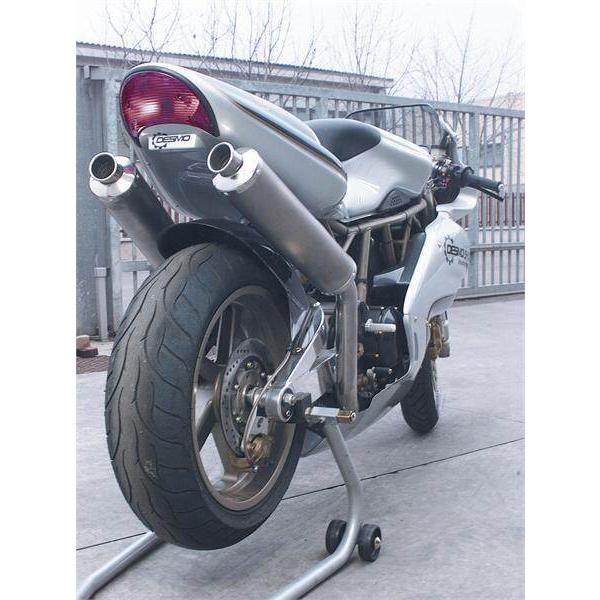 SPARK EXHAUST スパーク マフラー ROUND スリップオンマフラー 2本出し タイプ：キャタライザー付き 750 SS IE 900 (98-02) DUCATI ドゥカティの画像