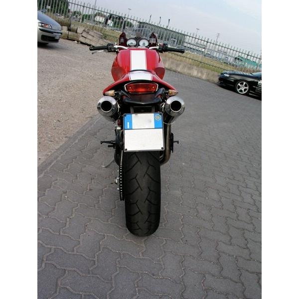 SPARK EXHAUST - ぴかぴか光る えり巻き ROUND スリップオンマフラー 2本出し 印字機：キャタライザー付き添い人 Monster S4R (07-08) S4RS (06-08) DUCATI ドゥカティ