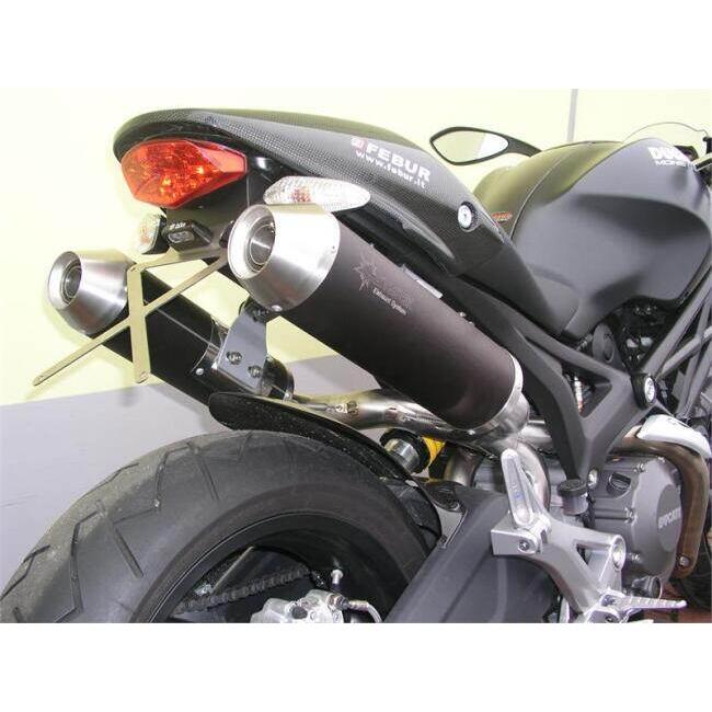SPARK EXHAUST スパーク マフラー ROUND スリップオンマフラー 2本出し ハイマウント仕様 タイプ：キャタライザー付き DUCATI ドゥカティ