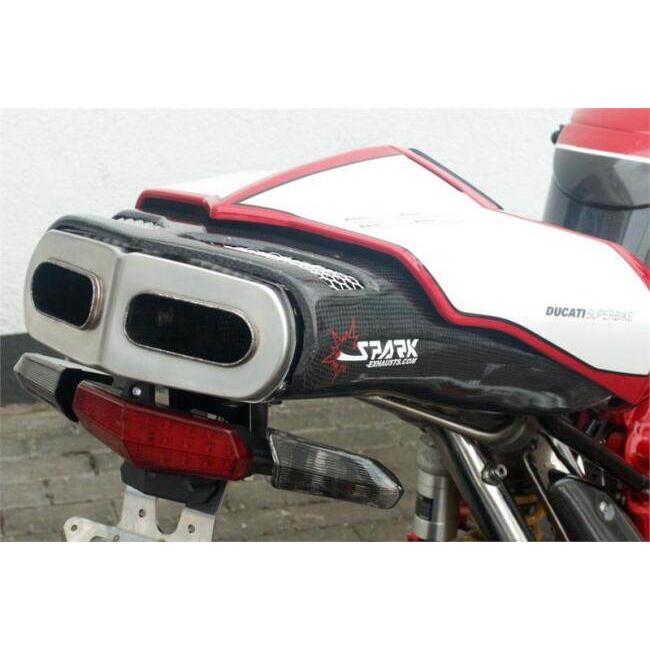SPARK EXHAUST スパーク マフラー EVO II スリップオンマフラーキット タイプ：レーシング 999 749 DUCATI ドゥカティ スリップオンマフラーの画像