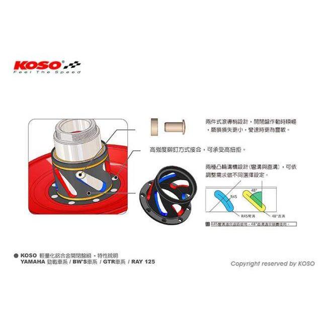 KOSO コーソー HPアルミセカンダリ カラー：ブルー BWS125(ビーウィズ 