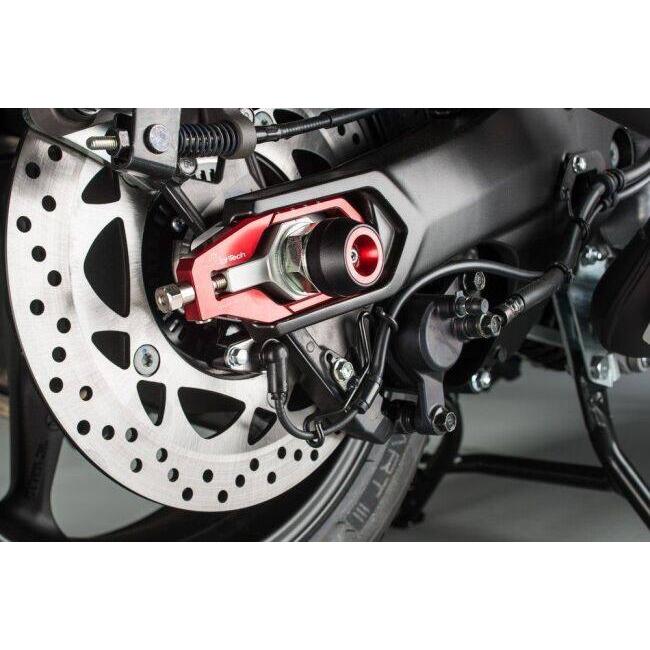 LighTech ライテック ベルトアジャスター カラー：レッド T-MAX 500 530 560 YAMAHA ヤマハ アクスルブロック・チェーンアジャスター 足回り_2