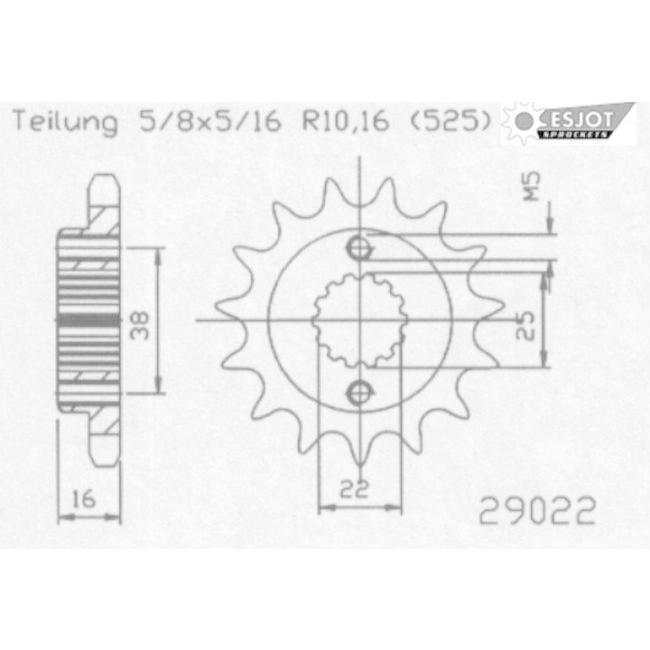 Esjot エスヨット スチール製スプロケット スポーツバージョン 996 ST4 ABS DUCATI ドゥカティ ドライブスプロケット・フロントスプロケット 駆動系 | ブランド登録なし | 01