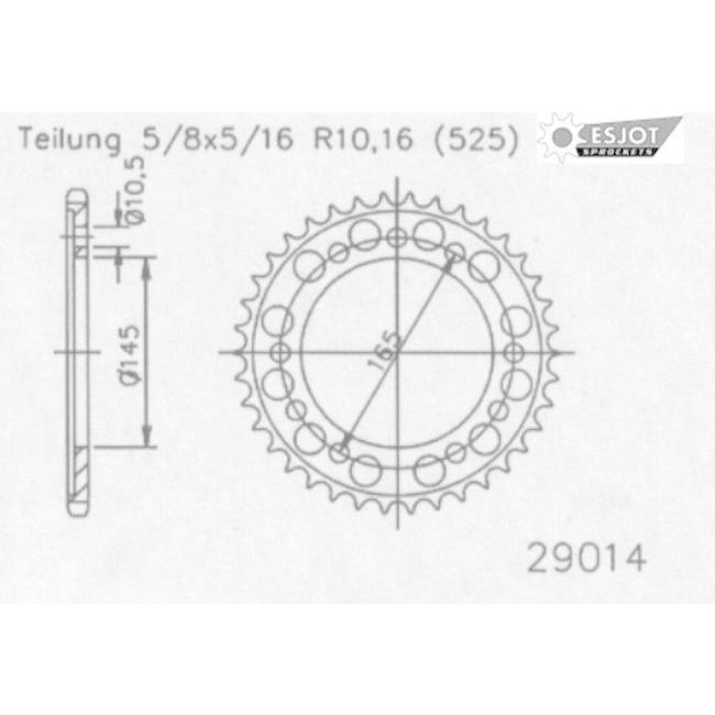 Esjot エスヨット スチール製スプロケット VFR400 RJ3 Pro-Arm NC24 RH2 RH HONDA ホンダ ドリブンスプロケット・リアスプロケット 駆動系 | ブランド登録なし | 01