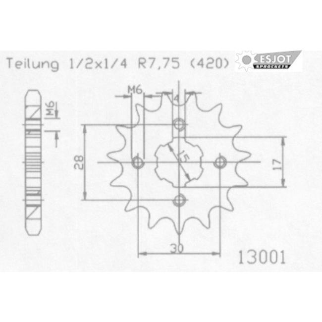 Esjot エスヨット スチール製スプロケット 丁数：12 HONDA ホンダ YAMAHA ヤマハ ドライブスプロケット・フロントスプロケット 駆動系 | ブランド登録なし | 01
