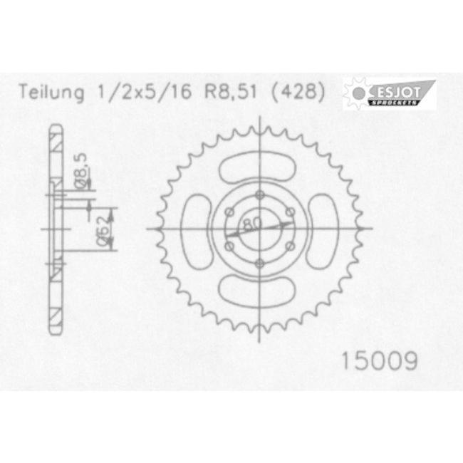 Esjot エスヨット スチール製スプロケット 丁数：49 YAMAHA ヤマハ ドライブスプロケット・フロントスプロケット 駆動系 | ブランド登録なし | 01