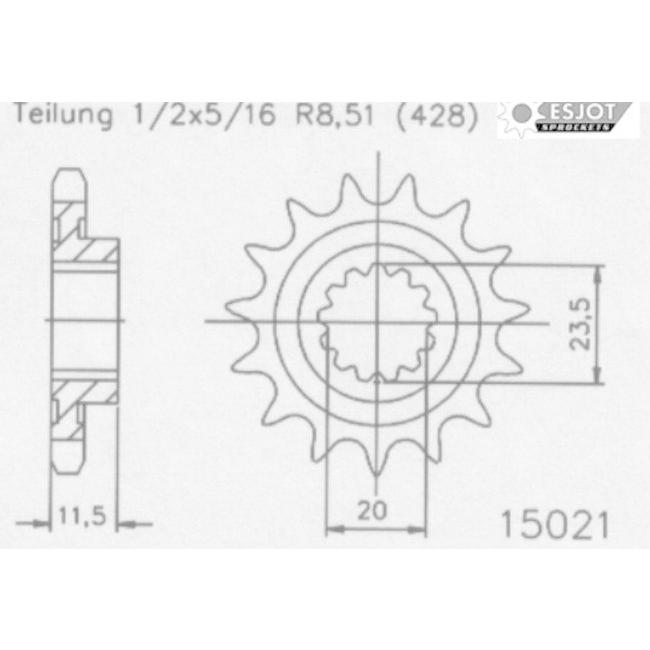 Esjot エスヨット スチール製スプロケット 丁数：16 DR125 SE-T USA SE-S SE-R SP125 J H G DR-Z125 L L3 L1 K9 K3-K9 K3 SUZUKI スズキ 駆動系 | ブランド登録なし | 01