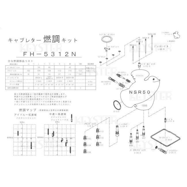 KEYSTER（キースター） キャブレター燃調キット NSR50 HONDA ホンダ
